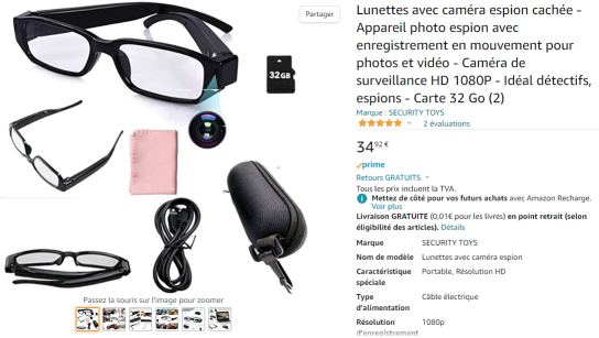 Lunette espion